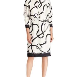 Ralph Lauren silky shirt dress NWT
